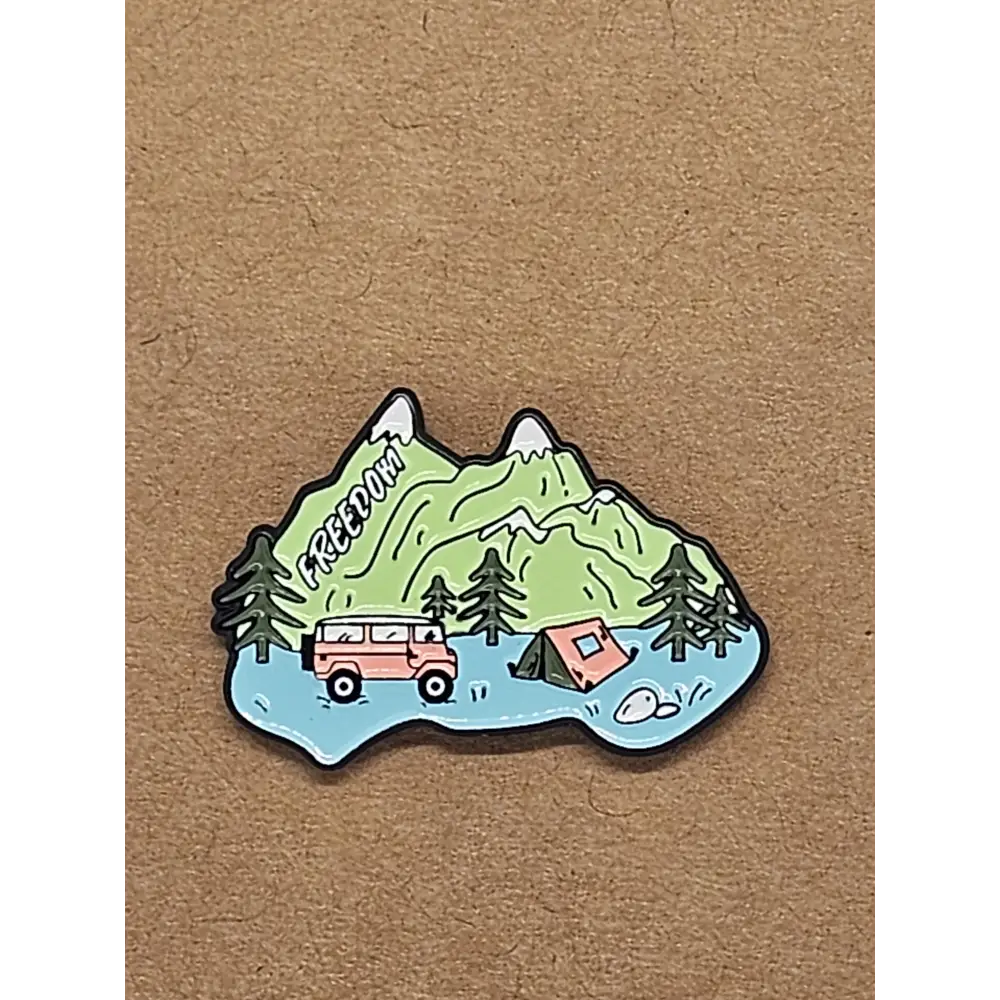 Travel and Adventure pin badges - Enamel Camping - Pin badges