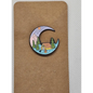 Travel and Adventure pin badges - Enamel travel moon - Pin badges
