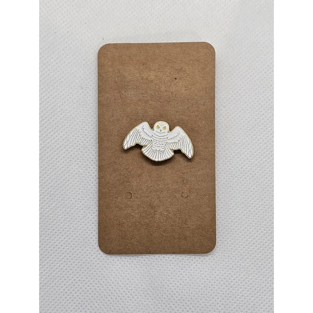 TV and film inspired pin badges - Alloy White Owl - Pin badges