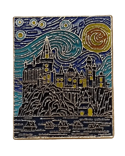 TV and film inspired pin badges Castle painting