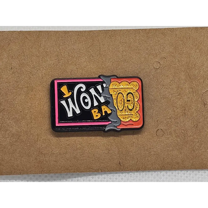 TV and film inspired pin badges - Enamel Wonka Bar - Pin badges