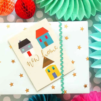 New Home Card with Gold Foiling