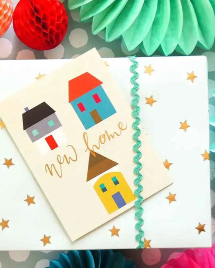New Home Card with Gold Foiling