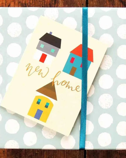 New Home Card with Gold Foiling