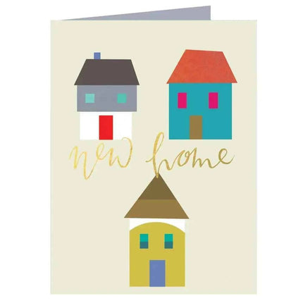 New Home Card with Gold Foiling