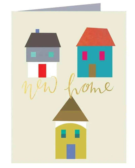 New Home Card with Gold Foiling