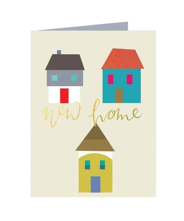 New Home Card with Gold Foiling