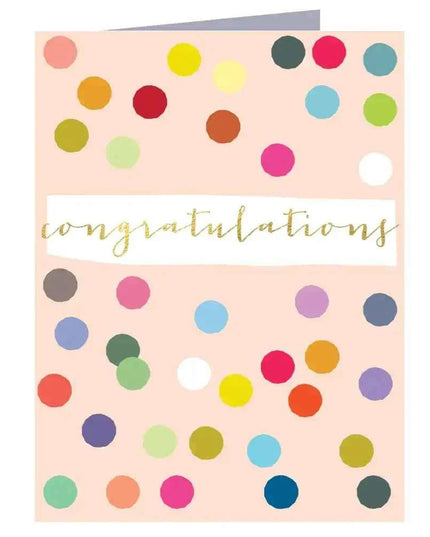 Mini Gold Foiled Congratulations Card