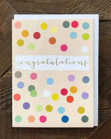 Mini Gold Foiled Congratulations Card