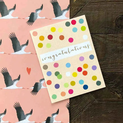 Mini Gold Foiled Congratulations Card
