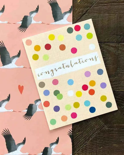 Mini Gold Foiled Congratulations Card