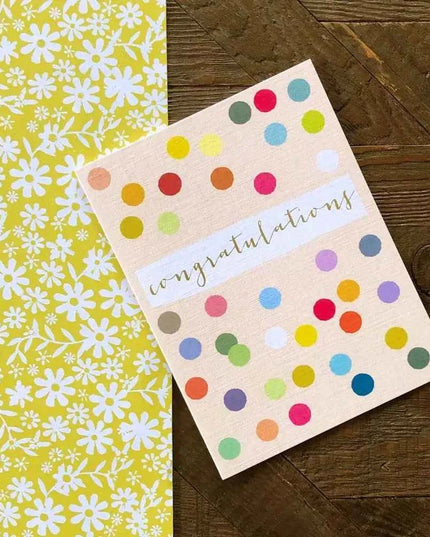 Mini Gold Foiled Congratulations Card