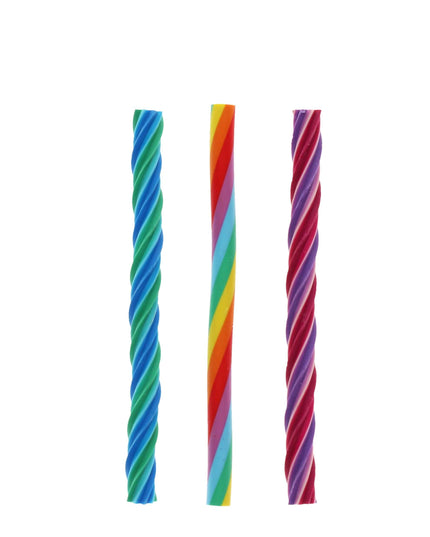 Twisted rainbow erasers - set of 3