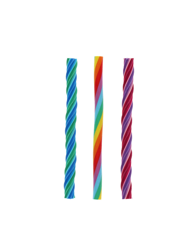 Twisted rainbow erasers - set of 3