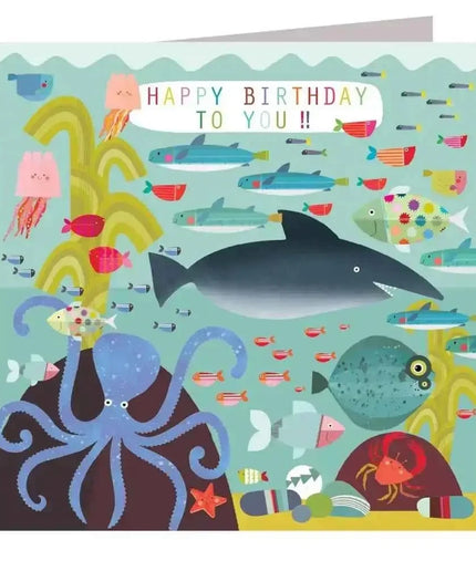 Underwater Happy Birthday Card