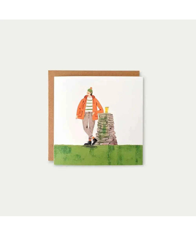 Walk & A Pint Greetings Card