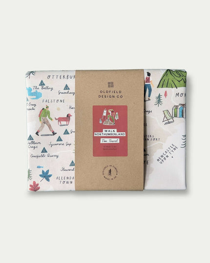 Walk Northumberland Tea Towel