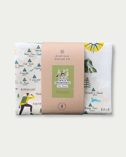 Walk Snowdonia (Eryri) Tea Towel