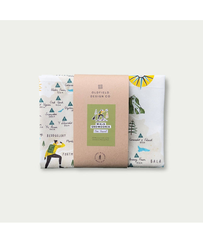 Walk Snowdonia (Eryri) Tea Towel