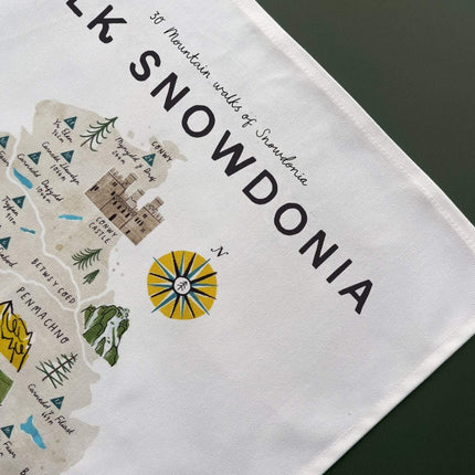 Walk Snowdonia (Eryri) Tea Towel
