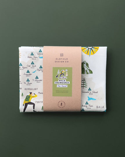 Walk Snowdonia (Eryri) Tea Towel
