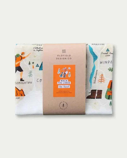 Walk the Lakes Cotton Tea Towel