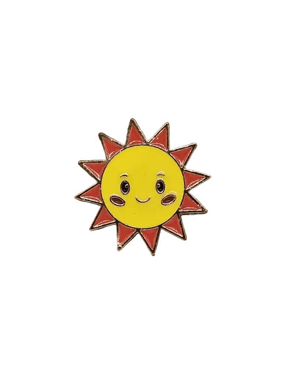 Space and Weather themed pin badges - Various Designs Sun