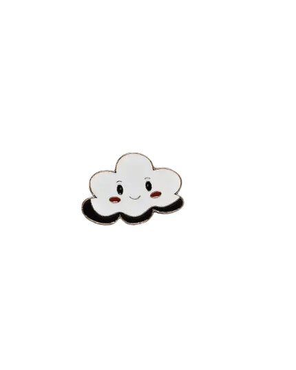Space and Weather themed pin badges - Various Designs Silver lining