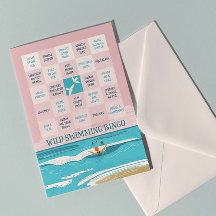 Wild Swimming Bingo Card - Mini Print/ A5 Greeting Card