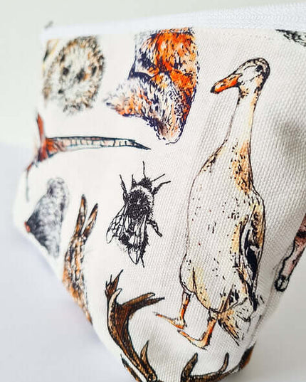Wildlife Handmade Cosmetics Bag