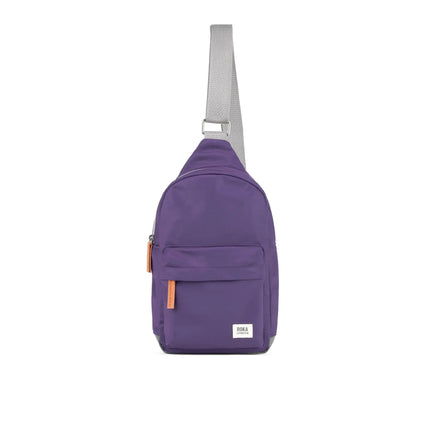 ROKA London Willesden Sling Bag in Majestic Purple Nylon