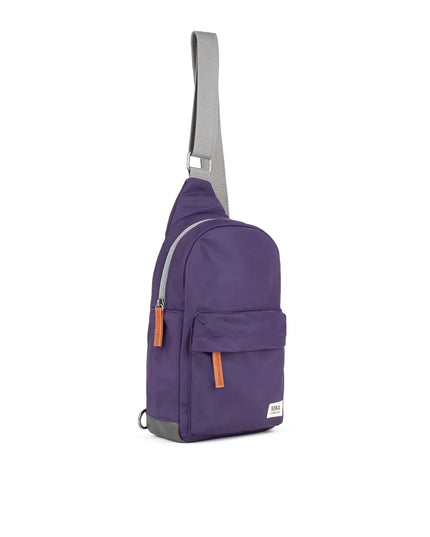 ROKA London Willesden Sling Bag in Majestic Purple Nylon