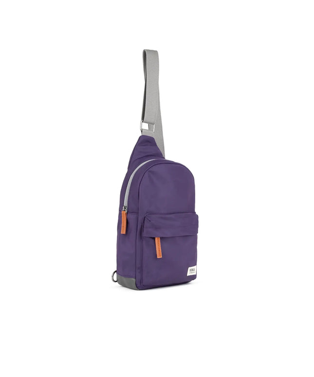 ROKA London Willesden Sling Bag in Majestic Purple Nylon
