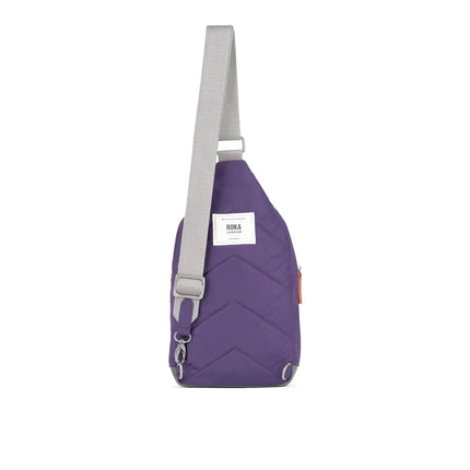 ROKA London Willesden Sling Bag in Majestic Purple Nylon