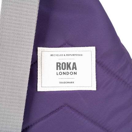 ROKA London Willesden Sling Bag in Majestic Purple Nylon