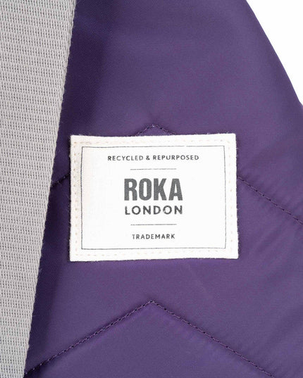 ROKA London Willesden Sling Bag in Majestic Purple Nylon