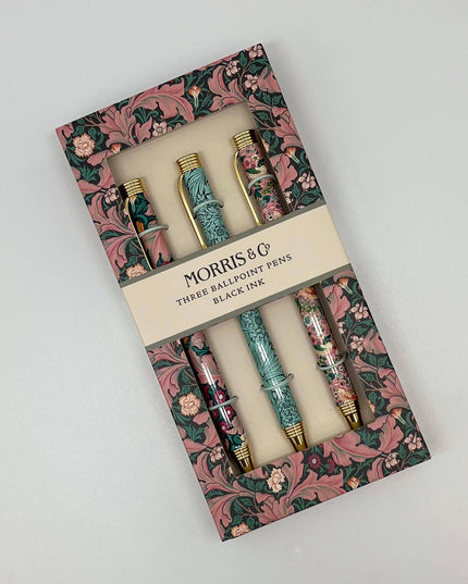 William Morris Gift Set of 3 Pens.