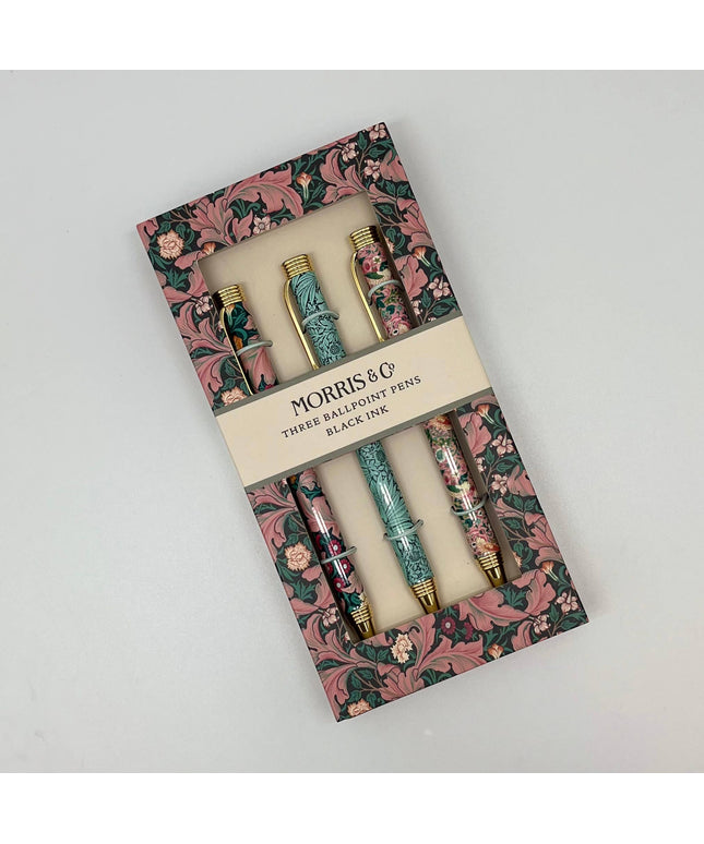 William Morris Gift Set of 3 Pens.