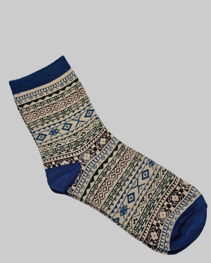 Beautiful pattern Winter Socks - size 4-7