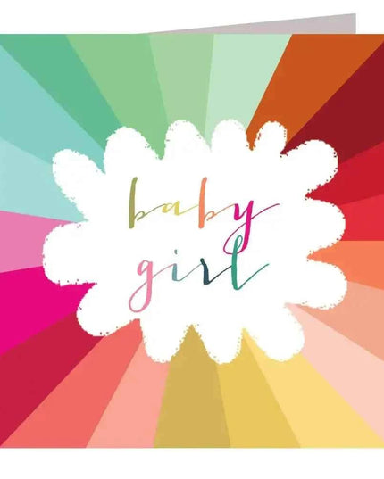 Colourful Baby Girl Card