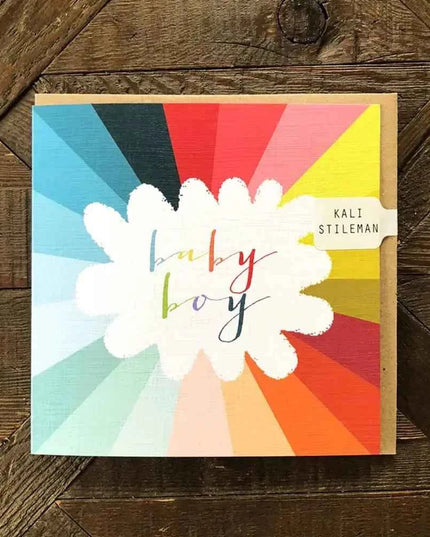 Colourful Baby Boy Greetings Card