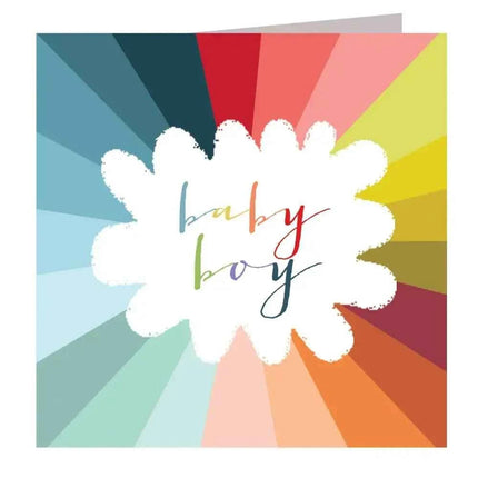 Colourful Baby Boy Greetings Card