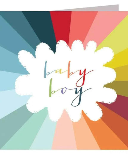 Colourful Baby Boy Greetings Card