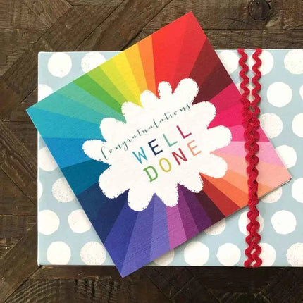 Colourful Well Done Card Congratulations Card