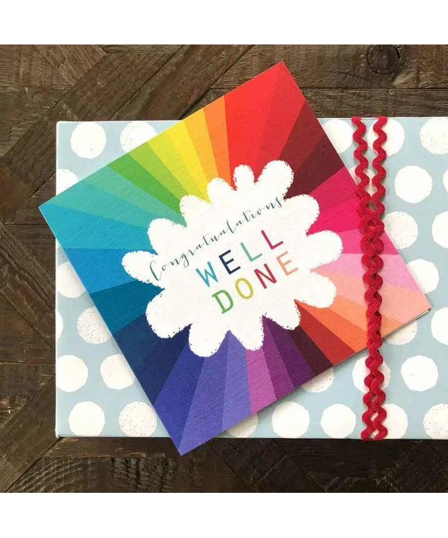 Colourful Well Done Card Congratulations Card
