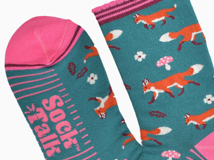 Women's Bamboo Socks - Fox Woodland