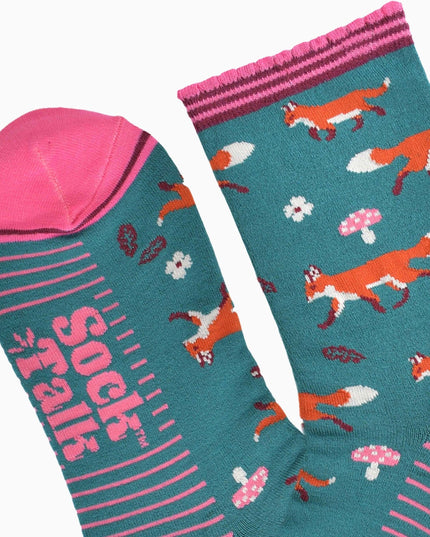 Women's Bamboo Socks - Fox Woodland
