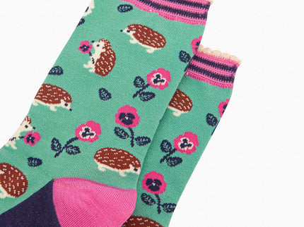 Women's Hedgehog Bamboo Socks - UK 3-7