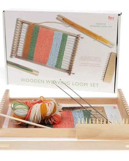 Wooden Weaving Loom Set
