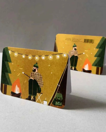 Yellow Tent Greetings Card
